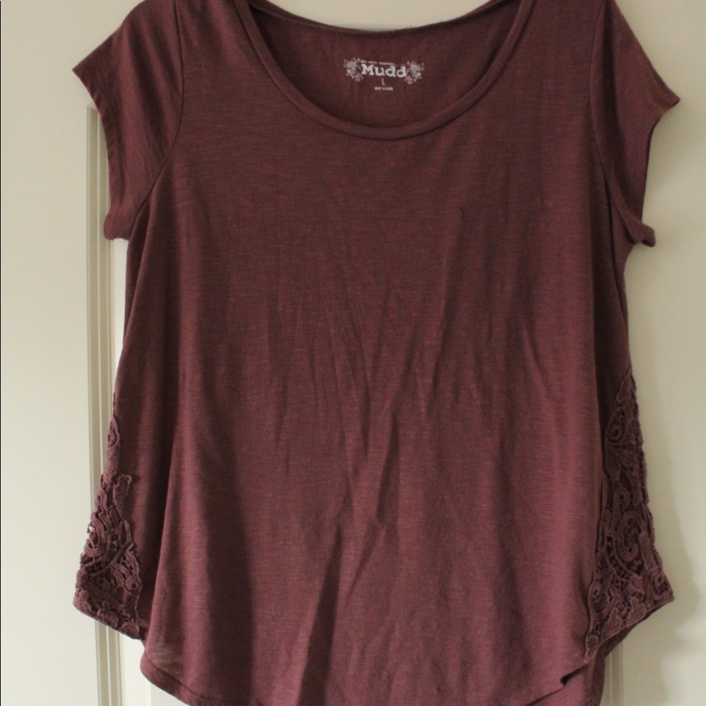 Dark Mauve Mudd tee shirt